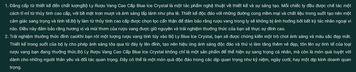 Mô tả Bộ Ly Rượu Vang Cao Cấp Blue Ice Crystal 450ml 