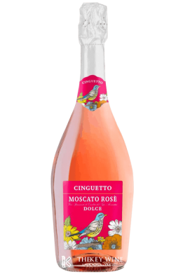 rượu vang nổ Cinguetto Moscato Rose