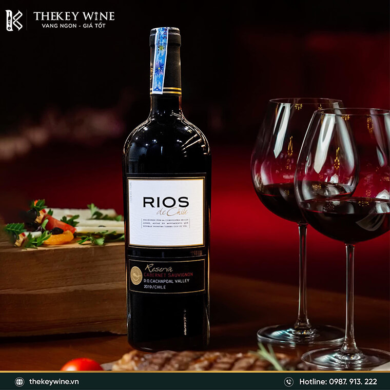 rượu vang tráng miệng Rios De Chile Reserva Cabernet Sauvignon