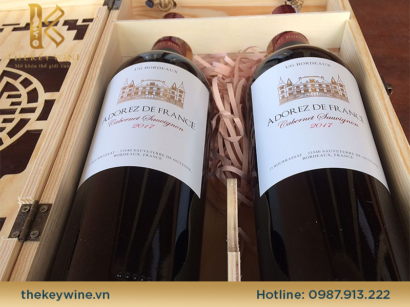 Rượu vang UG Bordeaux Pháp nhập khẩu 750ml 2