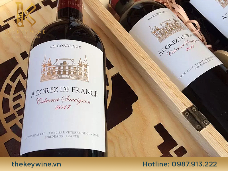 Rượu vang UG Bordeaux Pháp nhập khẩu 750ml 1