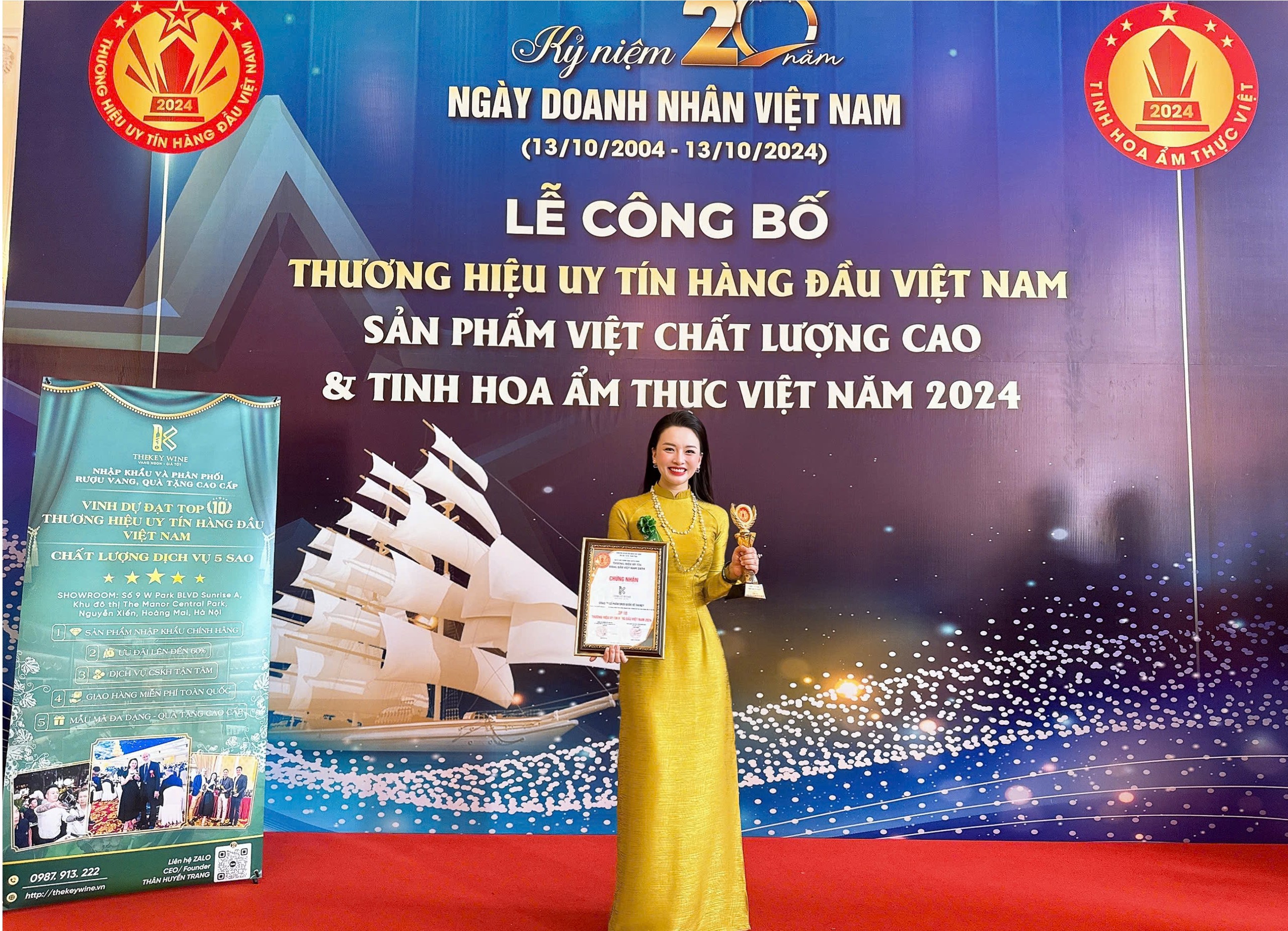 THEKEY WINE ĐẠT DANH HIỆU "TOP 10 THƯƠNG HIỆU UY TÍN HÀNG ĐẦU VIỆT NAM" 1