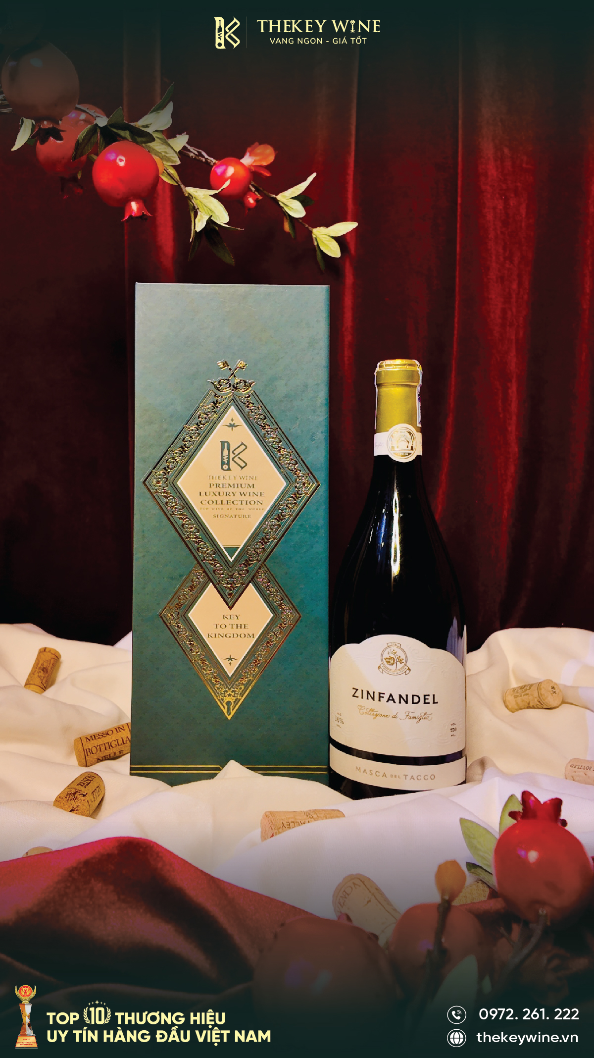 Quà Tết 2025 với vang Ý Zinfandel Collezion di Famiglia